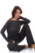 Cashmere Duvet ladies round necks boubou charcoal s